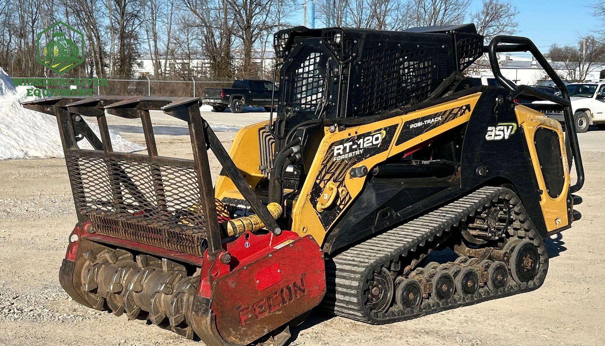 ASV RT-120 Forestry tracked skid steer loader